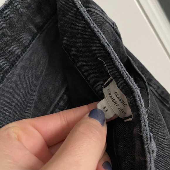 Madewell Classic Straight Jeans in Lunar - Picture 3 of 4